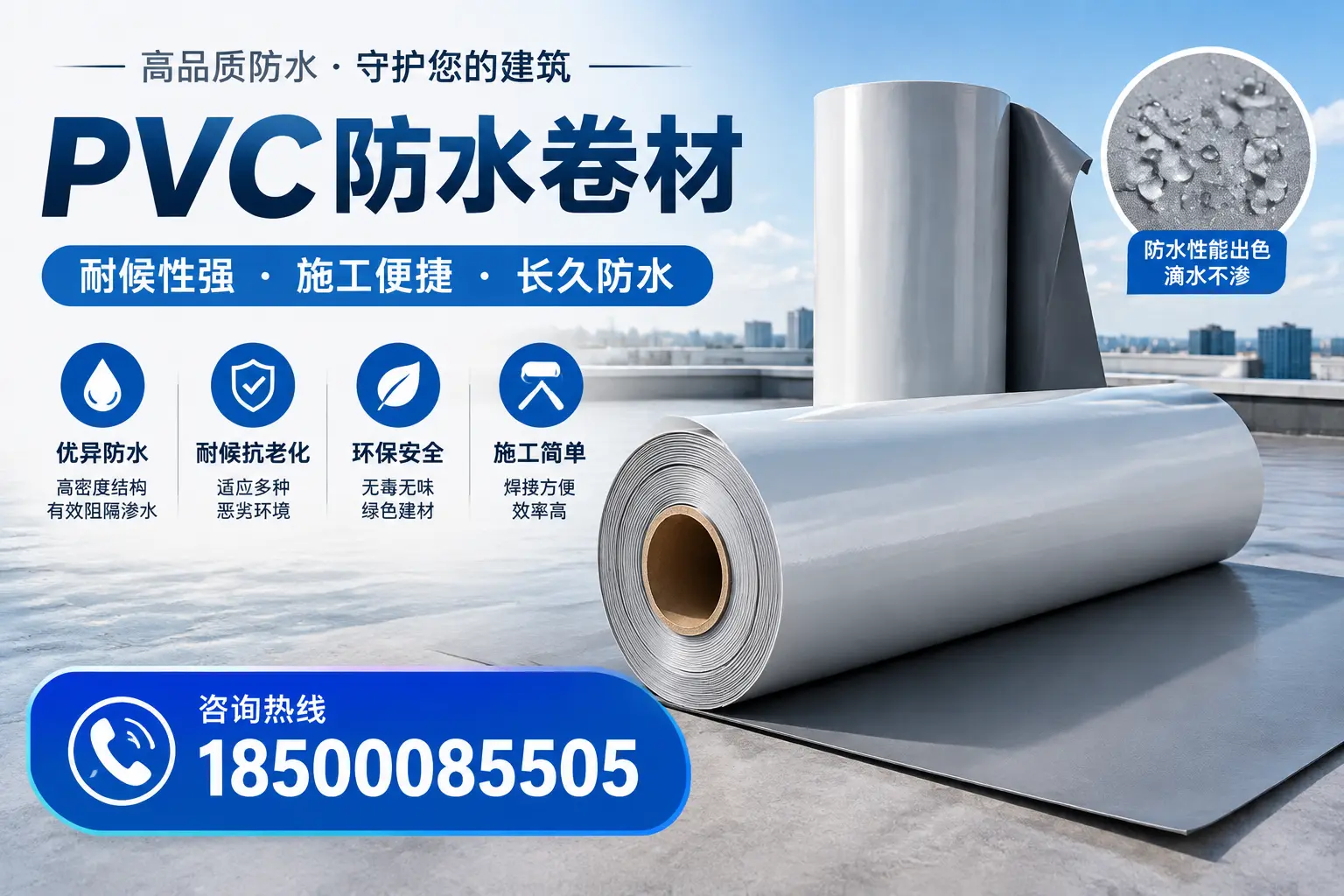 pvc防水卷材在忻州的行业应用前景分析